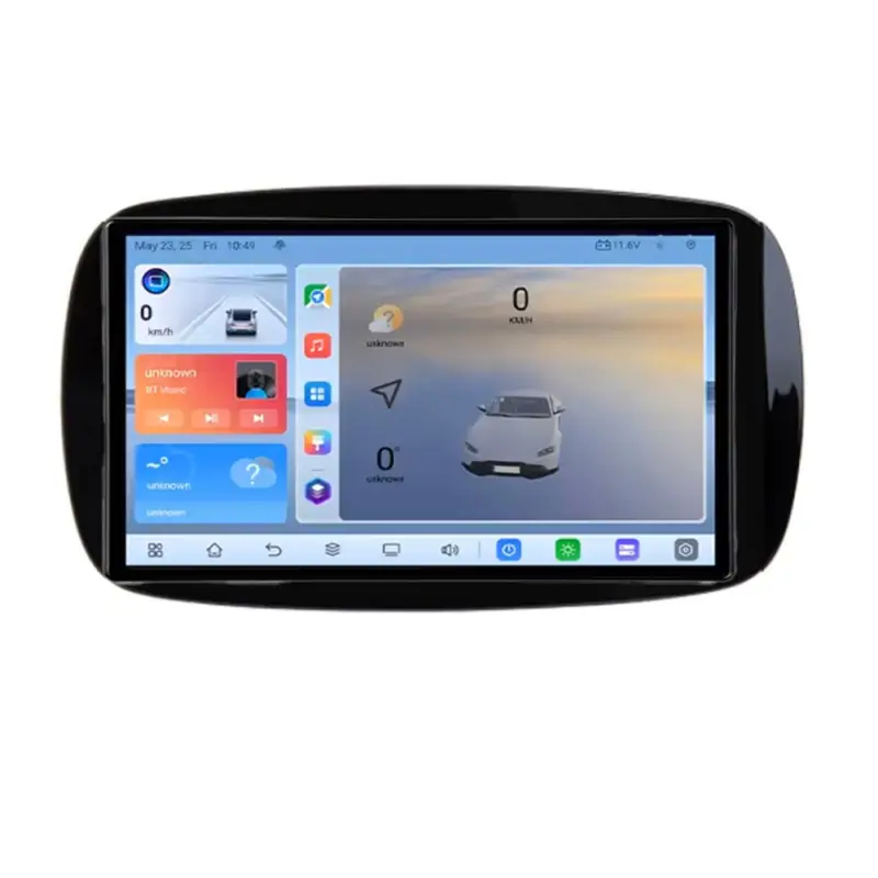 Navigație Smart ForTwo 2015+ Android 8, 8+128GB, QLED 1K, 4G LTE, GPS Chilipir