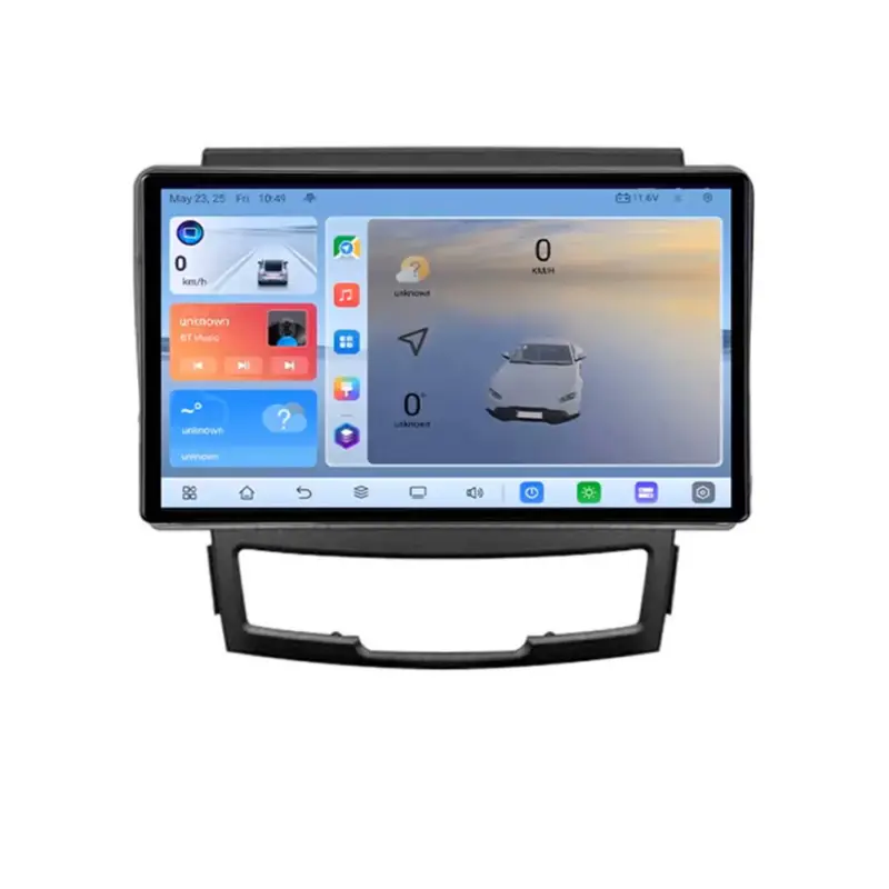 Navigație Android SsangYong Korando 2011-2013, 8GB+128GB, QLED, 4G, GPS, 360 Plată sigură