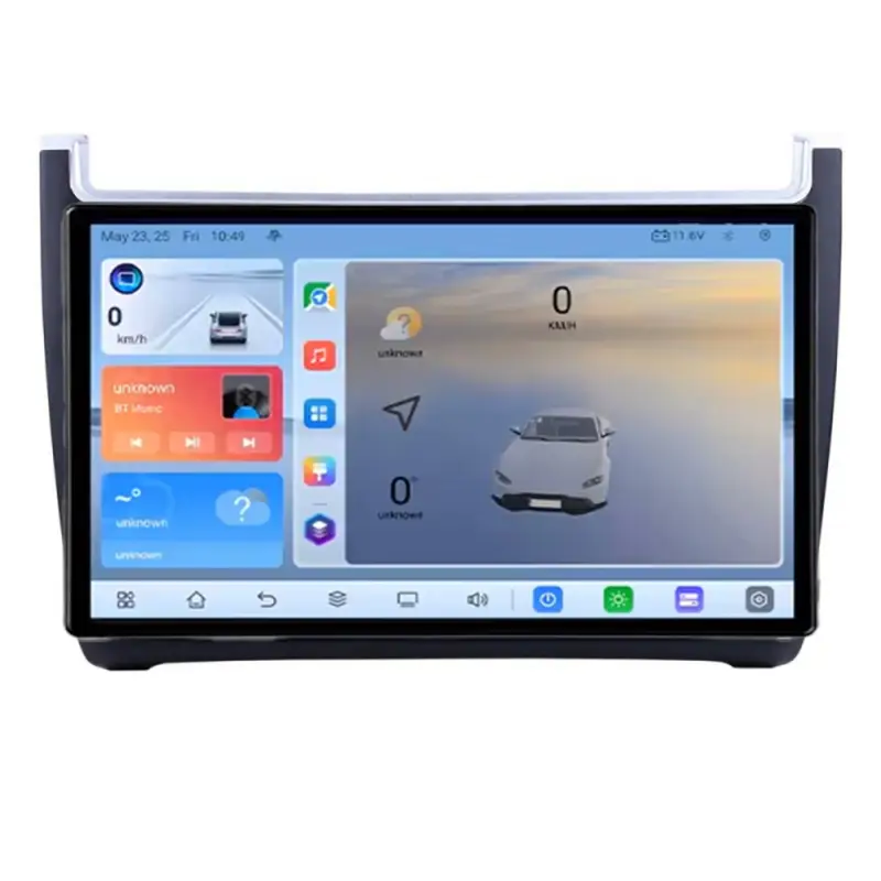 Reducere de preț Navigație Android VW Polo 2014+ QLED 8+128GB 4G LTE GPS ADAS 360