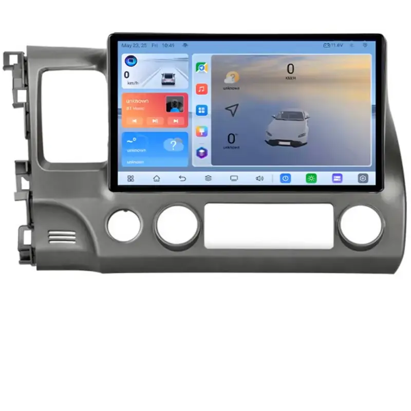Lichidare de stoc Navigație Honda Civic 2005-2011 Android 8 Core, 8+128GB, QLED, 4G, GPS