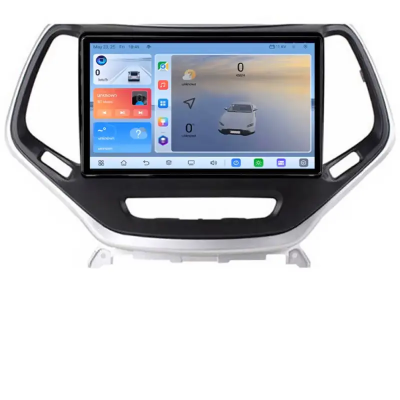 Navigație Jeep Cherokee 2014-2019 Android QLED 1K 8GB+128GB GPS 4G Plată securizată