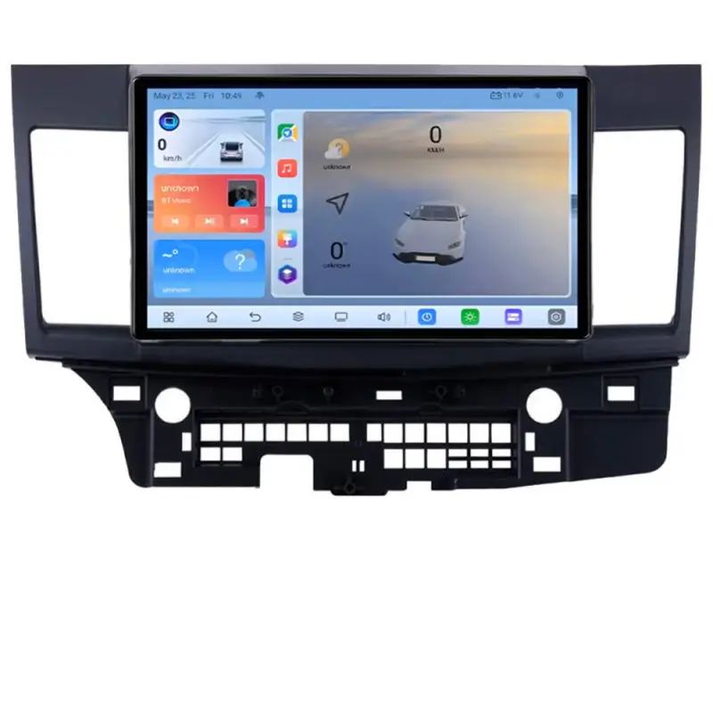 Navigatie Android Mitsubishi Lancer 2008+ QLED 8GB RAM 128GB 4G GPS Reducere specială