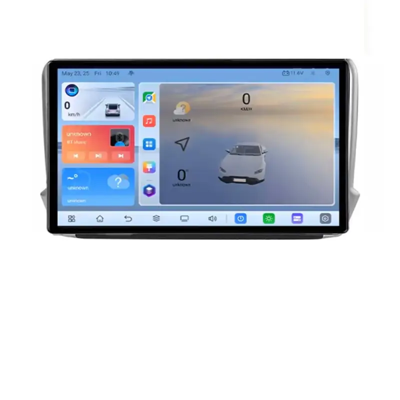 Navigație Android Peugeot 208/2008, QLED 1K, 8GB RAM, 128GB, 4G LTE Premium