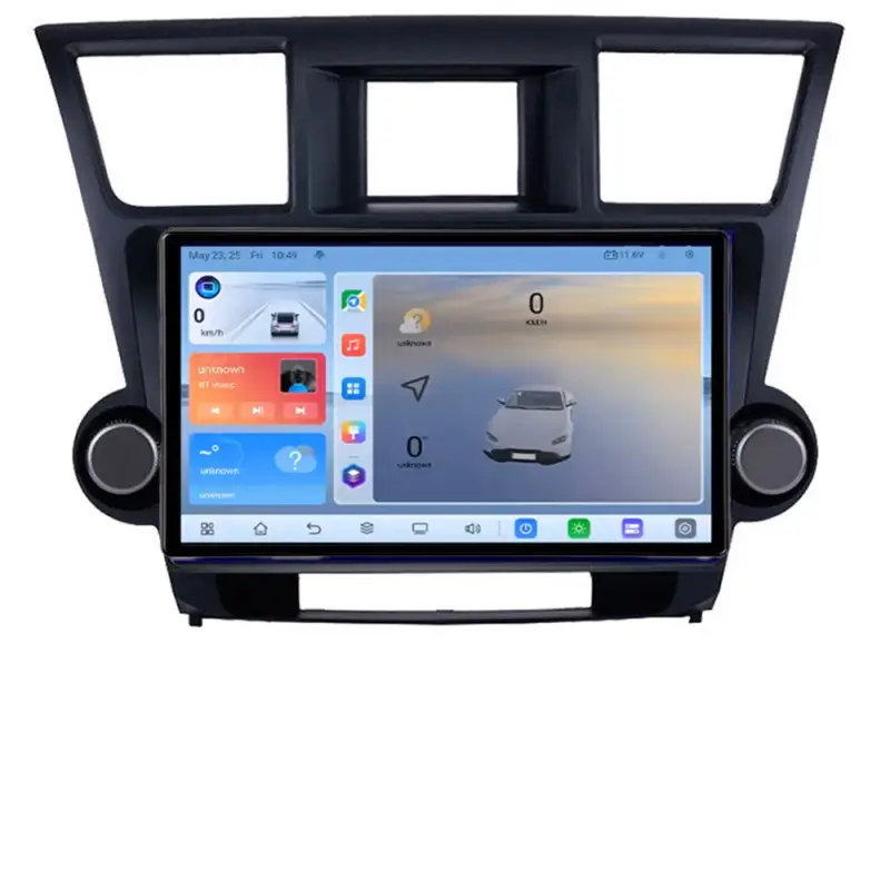 Ofertă de sezon Navigație Toyota Highlander 2007-2013 Android QLED 8GB+128GB 4G GPS