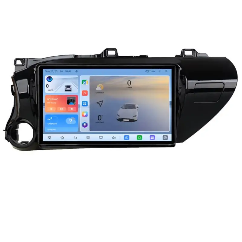 Lichidare de stoc Navigație Android Toyota Hilux 2016+ 8+128GB QLED GPS 4G ADAS 360