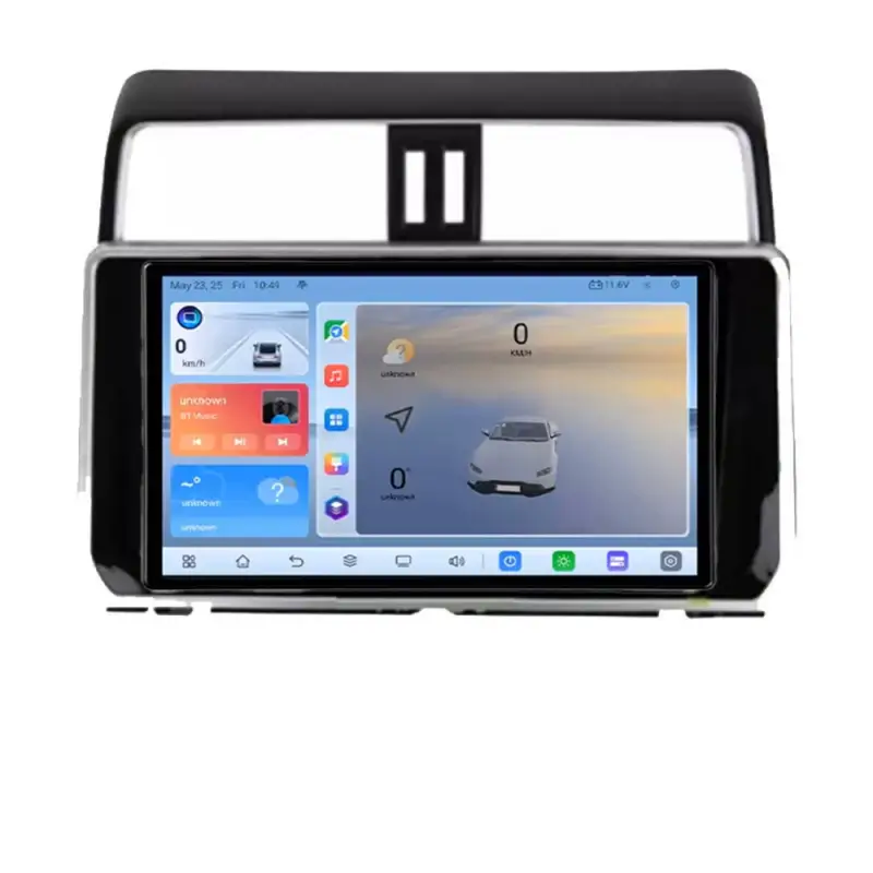 Navigatie Android Toyota Prado J150 2018+ QLED 8GB RAM 128GB 4G LTE GPS Livrare expres