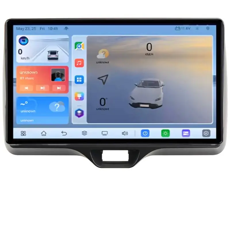 Navigație Android Toyota Yaris 2020+ cu ecran QLED 2K, Octa Core, 4GB+32GB Transport gratuit