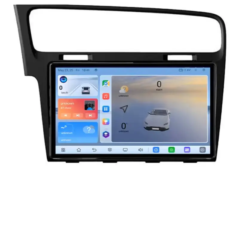 Navigatie Android VW Golf 7 cu ecran QLED 1K, 8GB RAM, 128GB, 4G Popular