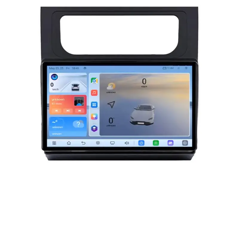 Cel mai vândut Navigație VW Touran 2010-2016 Android QLED 1K, 8GB RAM, 128GB, 4G LTE