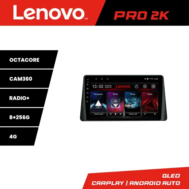 Navigatie Android Lenovo QLED 2K 8+256 pentru Ford Focus 4 si Kuga 2018-2023 Cel mai bun preț