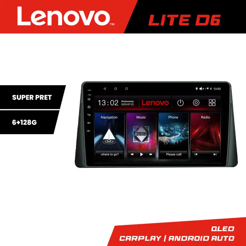 Navigatie Android Ford Focus 4 / Kuga 2018-2023 Lenovo 6GB RAM 128GB Ofertă de sezon