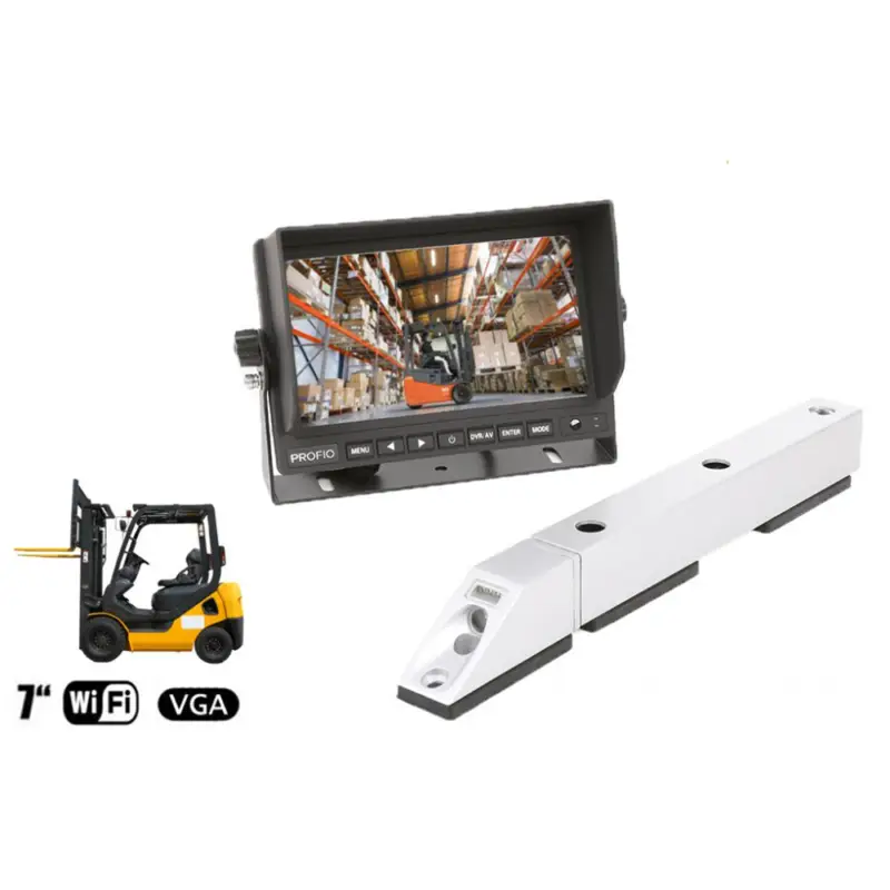 Kit camere wireless pentru stivuitor cu monitor 7 inch si baterie 5200mAh Cel mai vândut