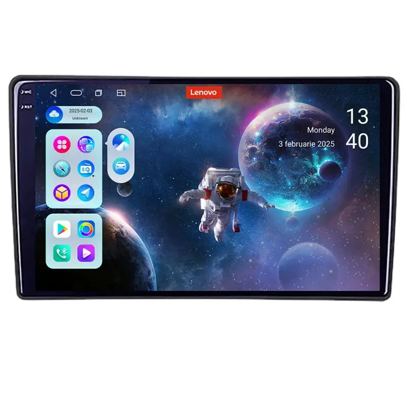 Navigație auto universală Lenovo PRO 2K 9 inch, 12GB RAM și 256GB Plată securizată