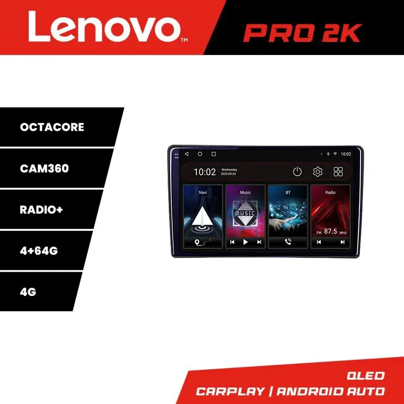 Navigație auto universală Lenovo PRO 2K 10 inch, 4GB RAM, 64GB Ofertă