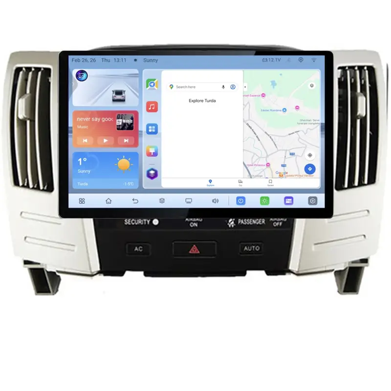 Navigație dedicată Lexus RX300 2003-2008 QLED 4GB+64GB 4G CarPlay Reducere extra