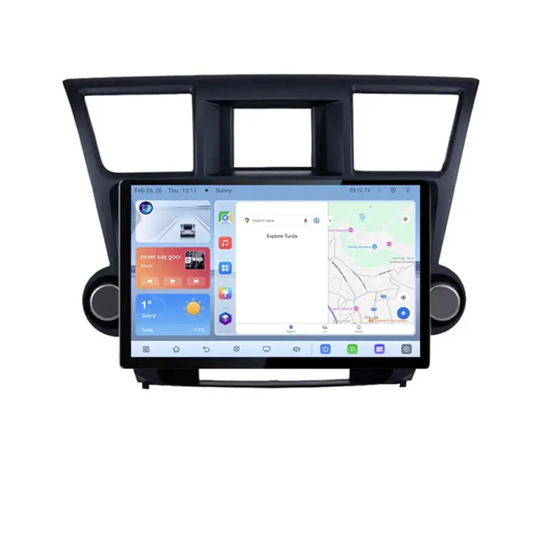 Navigație Toyota Highlander 2007-2013 QLED 4G LTE Octa Core 4GB+64GB Doar azi
