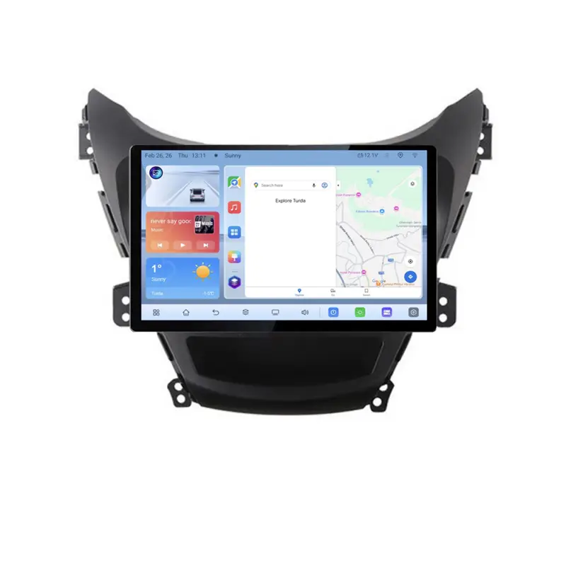 Navigație Hyundai Elantra 2011-2013 Android 4G, QLED, 4+64GB, CarPlay Ofertă exclusivă