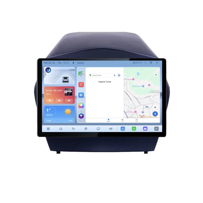Navigație Hyundai ix35 cu ecran 13 inch, 4G, GPS și DSP, 4GB+64GB Popular