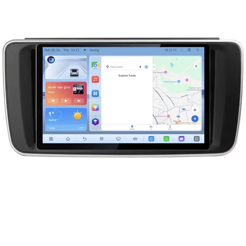 Navigatie dedicata Nissan Leaf 2018-2024 QLED 4GB RAM 64GB 4G LTE CarPlay Ofertă specială