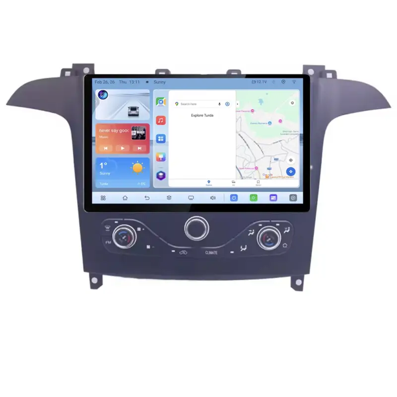 Navigatie Ford S-Max 2006-2014 QLED Octa Core 4GB+64GB 4G DSP CarPlay Cel mai vândut