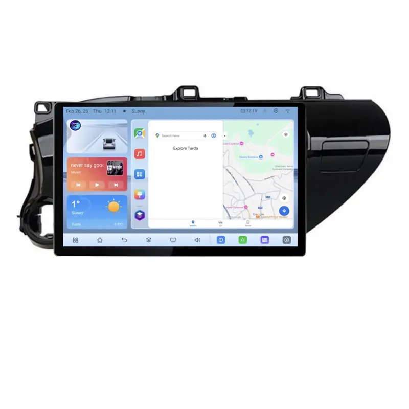 Navigatie dedicata Toyota Hilux 2016+ Edonav 13 inch 4G Android 4+64 Reducere specială