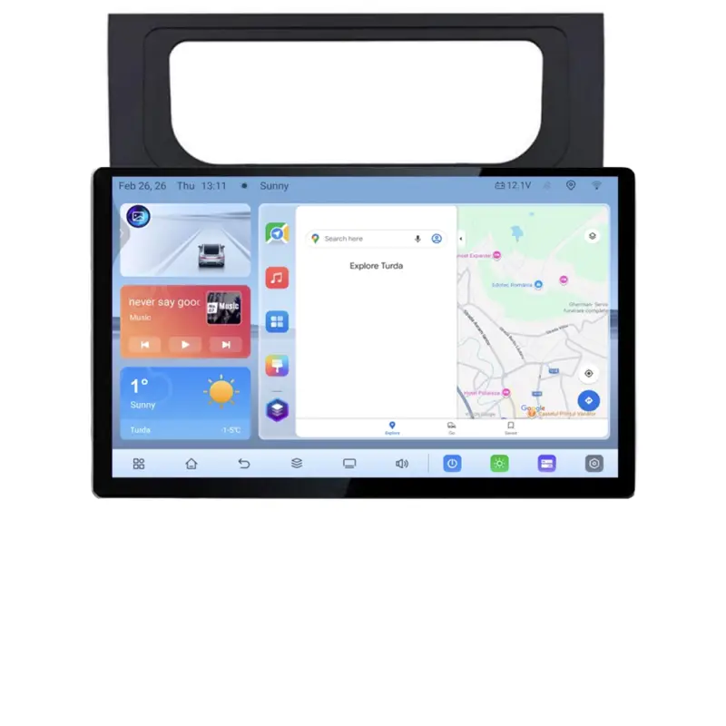 Navigație dedicată VW Touran 2010-2016, ecran 13 inch, Android 4GB+64GB Ofertă limitată