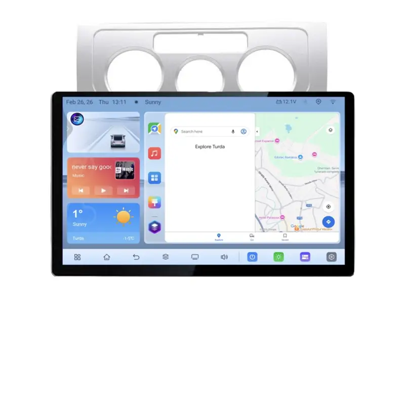 Navigatie dedicata VW Touran 2003-2010 cu ecran 13 inch, Android 4GB+64GB Cel mai bun preț