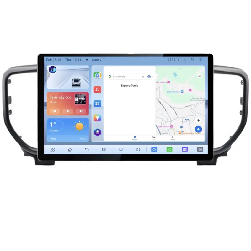 Preferatul clienților Navigație dedicată Kia Sportage facelift 2019, ecran 13 inch, Android 4+64GB