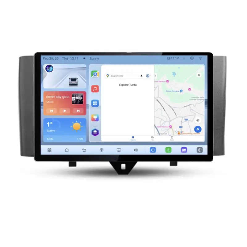 Livrare gratuită Navigație dedicată Smart ForTwo 2010-2015, ecran 13 inch 1K, 4G, Android