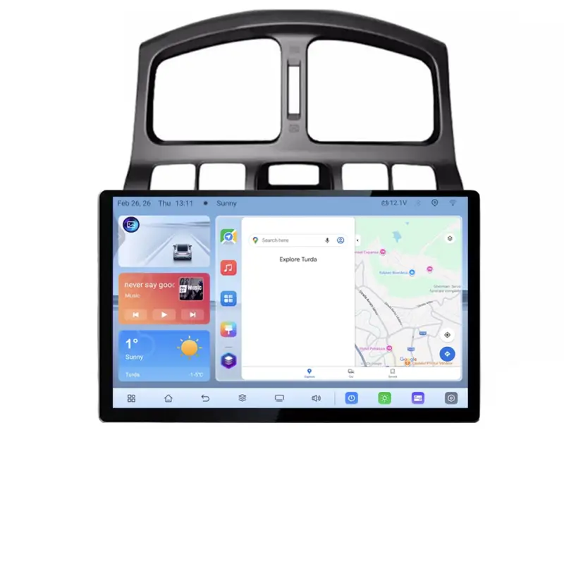 Livrare rapidă Navigație dedicată Hyundai Santa Fe 2000-2006, 13 inch, Android 4+64, 4G