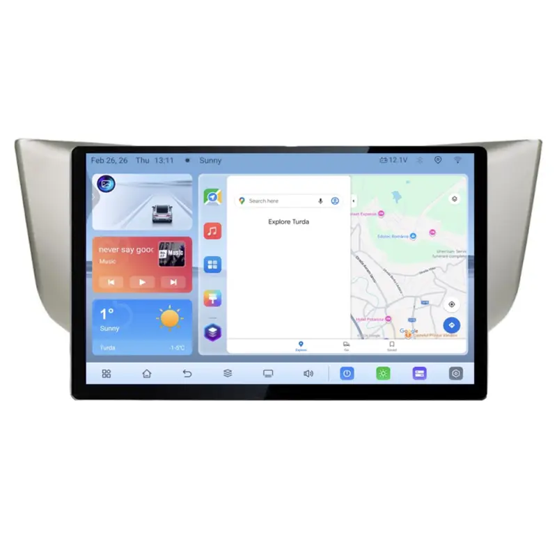 Plată securizată Navigație dedicată Lexus RX 2003-2009, ecran 13 inch, Android 4+64