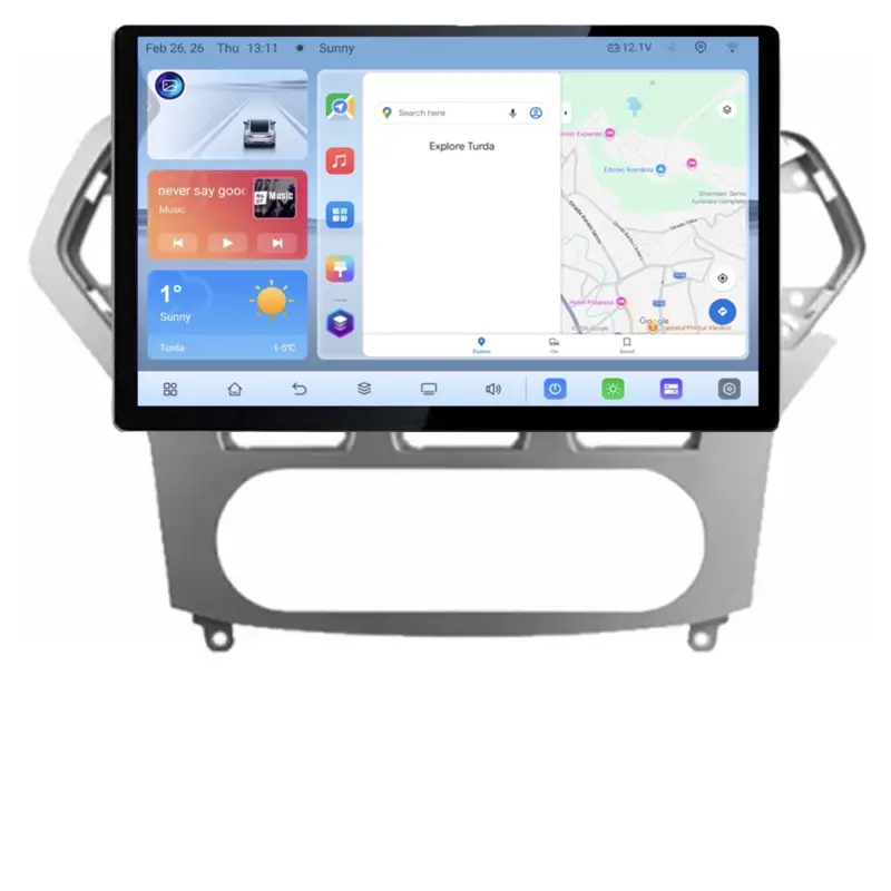 Plată securizată Navigație dedicată Ford Mondeo 2006-2010, ecran 13 inch, Android 4GB+64GB