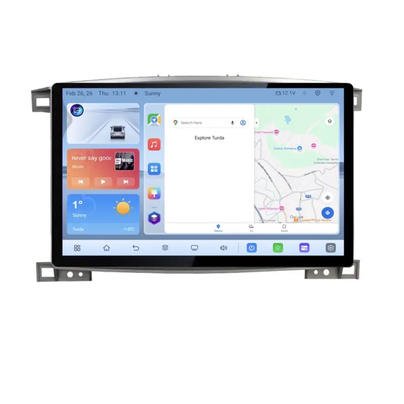 Bestseller Navigatie Toyota Land Cruiser L100 2002-2008, 13 inch, Android 4+64