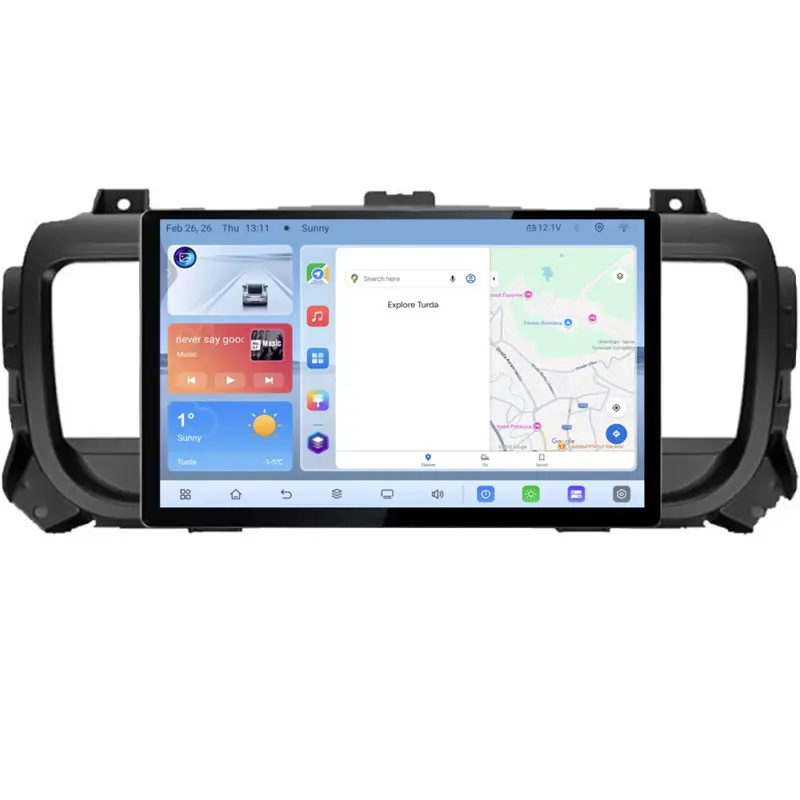 Navigație dedicată Citroen Jumpy / Proace / Traveller 13 inch Android 4+64GB Plată securizată