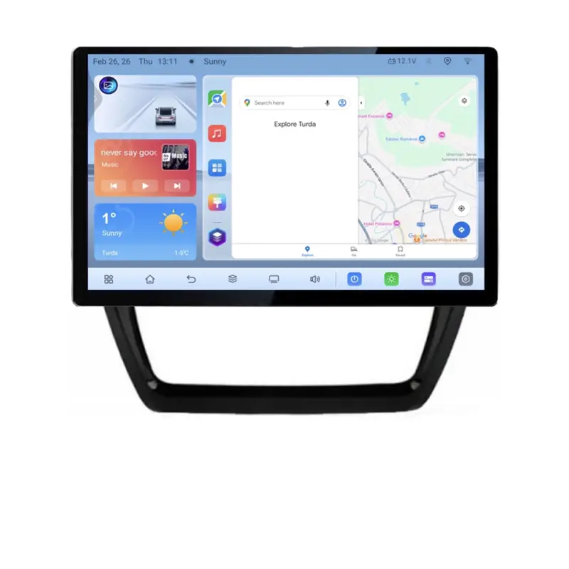 Calitate înaltă Navigație dedicată VW Jetta 2011-2018 cu ecran 13 inch, Android 4+64 GB