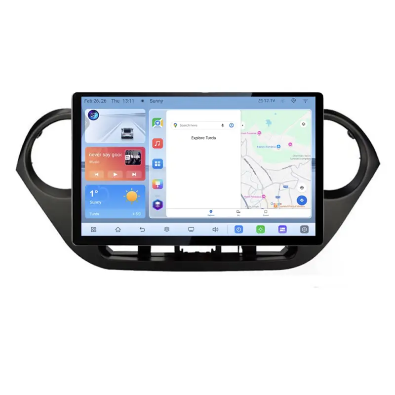 Discount Navigație dedicată Hyundai i10 2013-2019, ecran 13 inch, Android 4+64GB