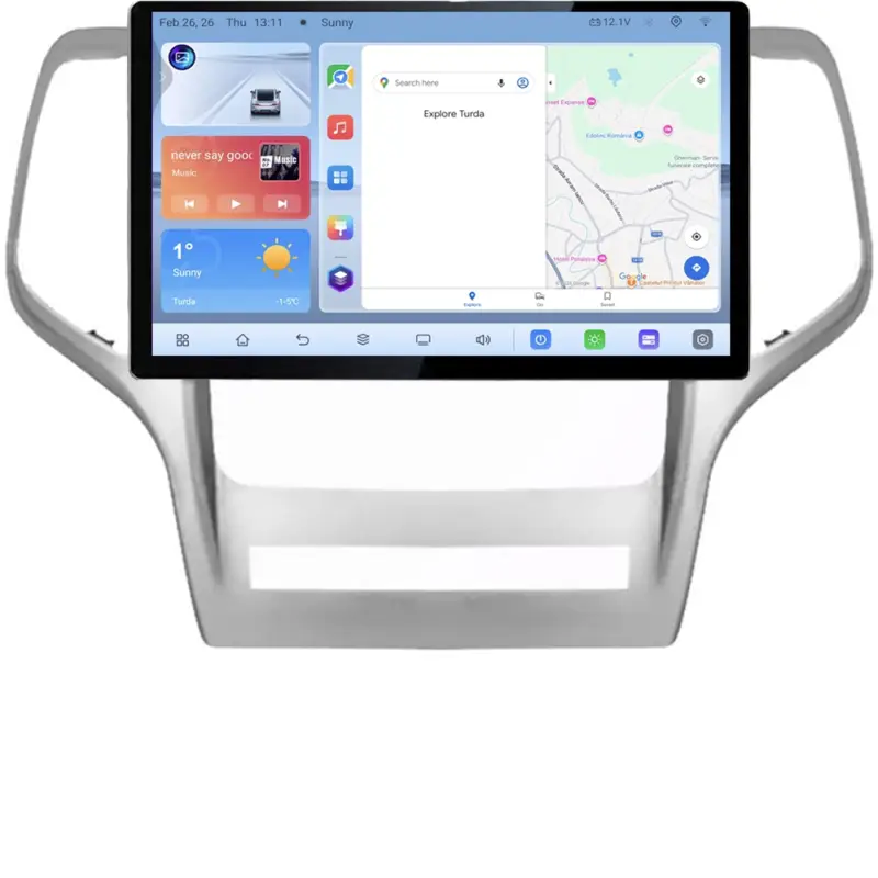 Navigație dedicată Jeep Grand Cherokee 2011-2013, 13 inch, Android 4G, 4+64 GB Transport gratuit