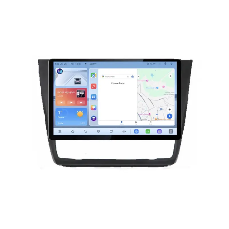 Disponibil imediat Navigatie dedicata BMW Seria 1 E87, ecran 13 inch, Android 4G, 4GB+64GB