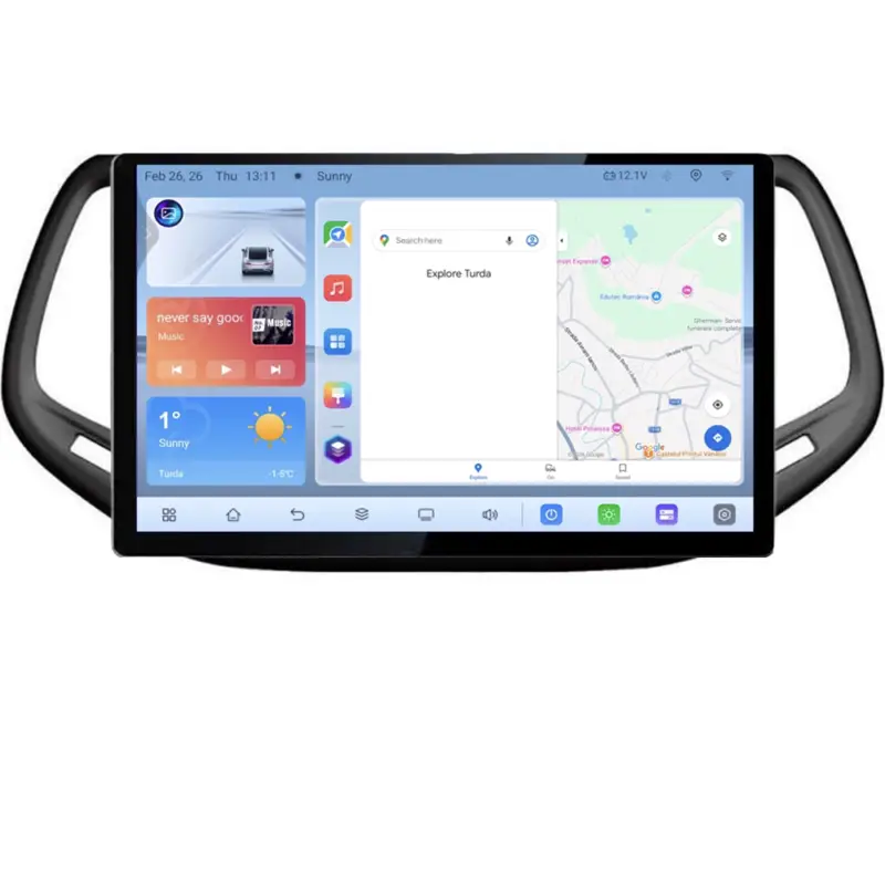 Bestseller Navigație dedicată Jeep Compass 2017 cu ecran 13 inch 1K, Android 4+64
