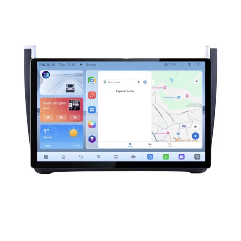 Livrare gratuită Navigație dedicată VW Polo 2014+ cu ecran 13 inch, Android 4GB+64GB