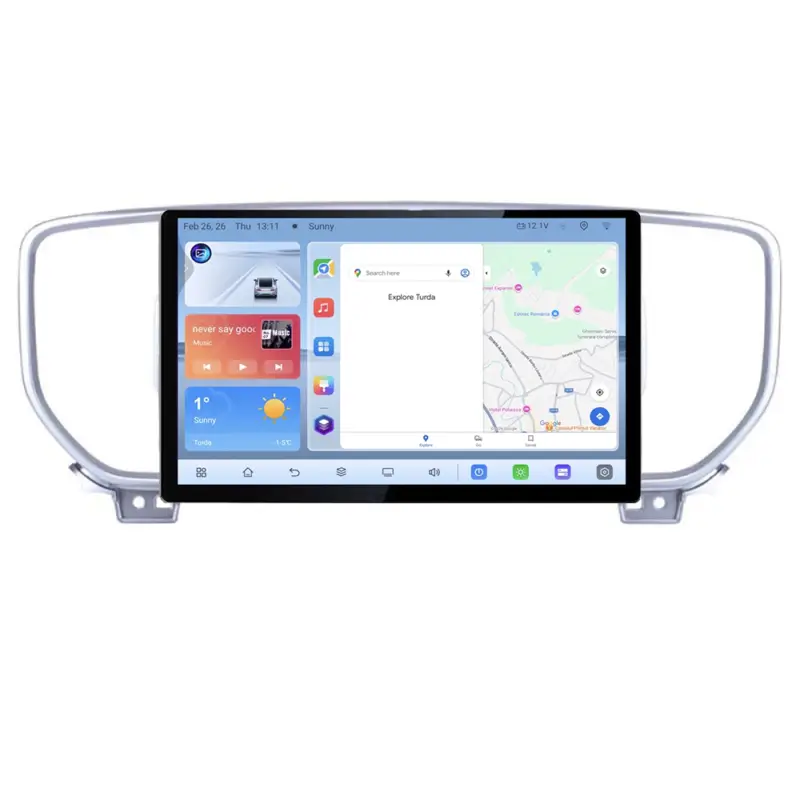 Navigație dedicată Kia Sportage 2016-2018, ecran 13 inch, Android 4+64 GB Cel mai bun preț