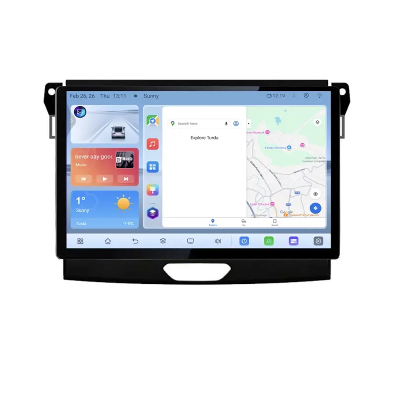 Comandă acum Navigație dedicată Ford Ranger, ecran 13 inch 1K, Android 4+64, 4G