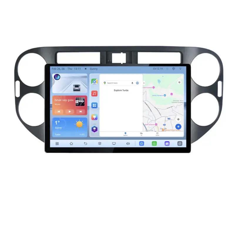Ieftin Navigație dedicată VW Tiguan și Golf Plus 2007-2011, 13 inch, Android 4+64GB
