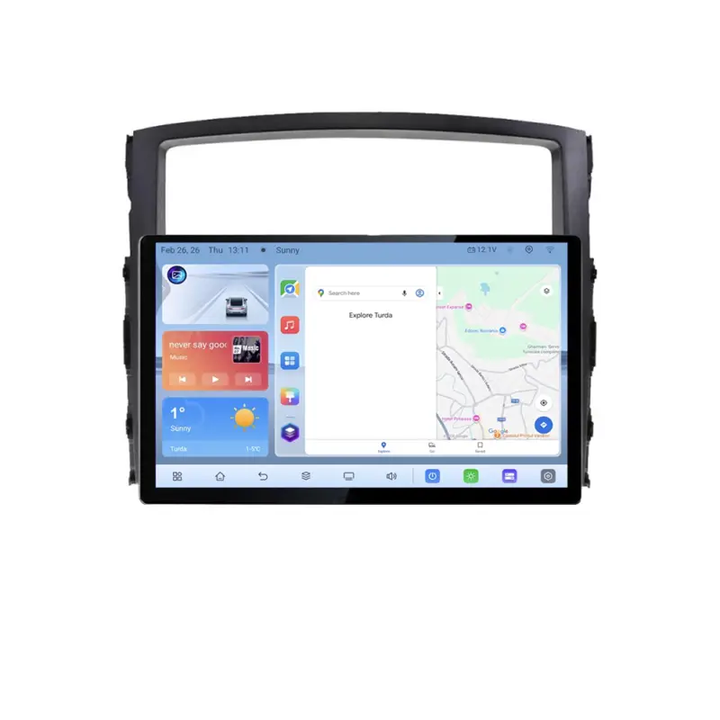 Reducere specială Navigație dedicată Mitsubishi Pajero, ecran 13 inch, Android 4+64GB, 4G