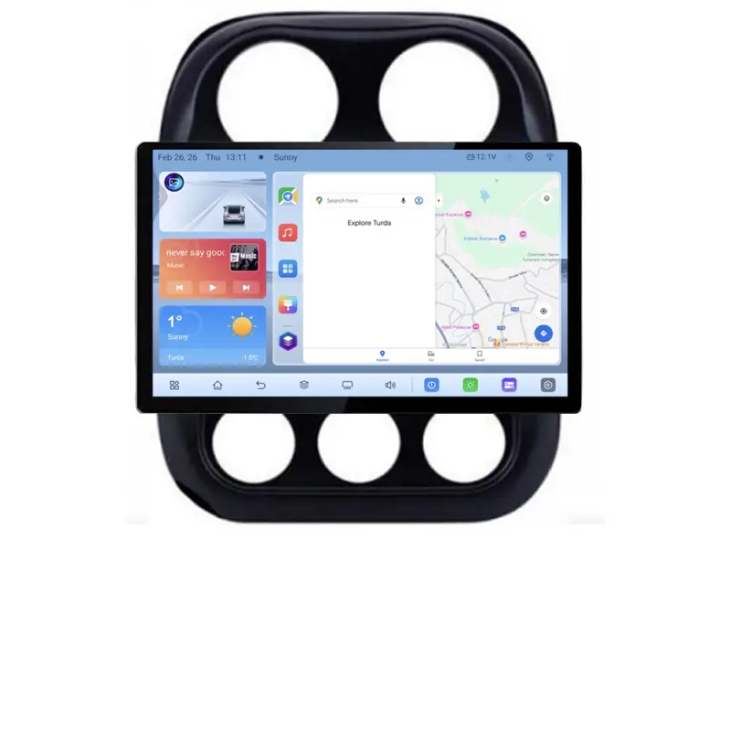 Ofertă Navigatie dedicata Jeep Compass 2010-2016, ecran 13 inch, Android 4GB+64GB