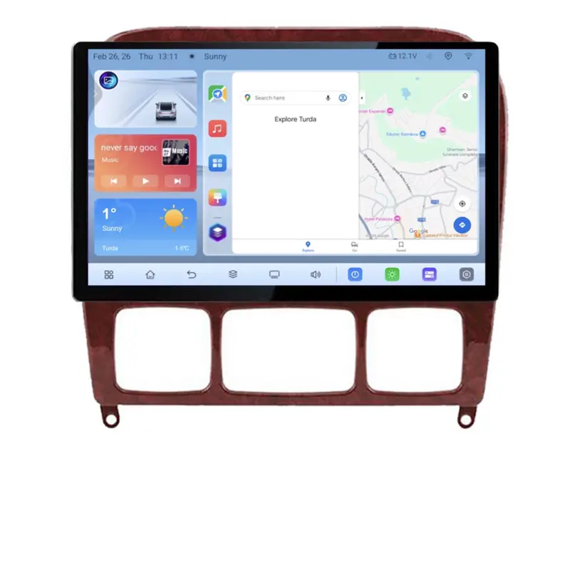 Retur ușor Navigatie dedicata Mercedes Clasa S W220 1998-2005, 13 inch, Android 4G