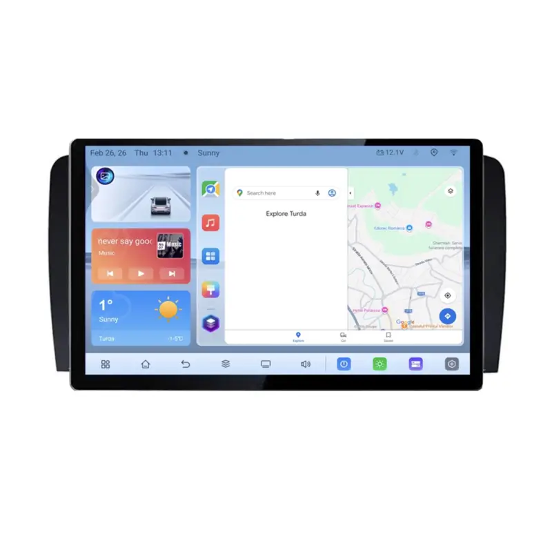 Navigatie dedicata Mercedes Clasa R, ecran 13 inch, Android 4G, 4GB+64GB Transport gratuit