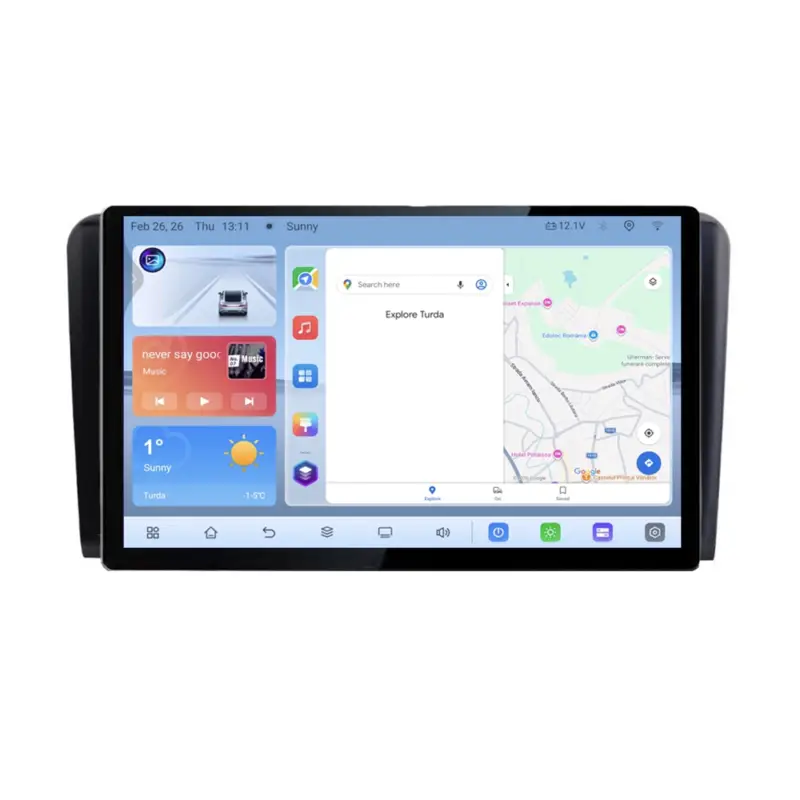 Navigație dedicată Mercedes ML GL 13 inch 4+64 Android 4G Waze USB Cel mai bun preț