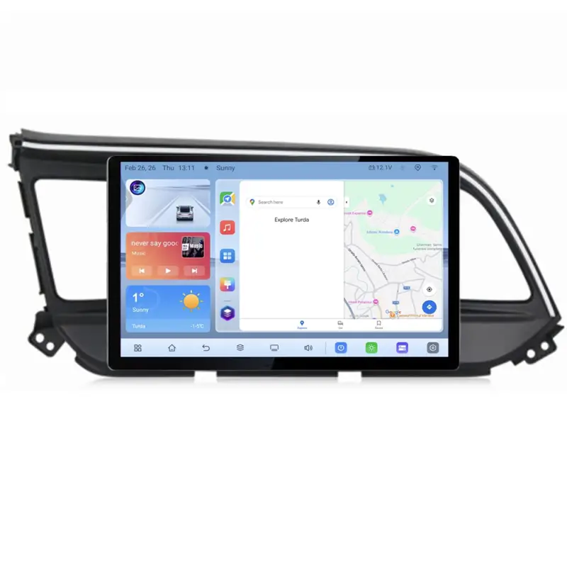 Navigație dedicată Hyundai Elantra 2018+ cu ecran 13 inch, Android 4+64GB Transport gratuit