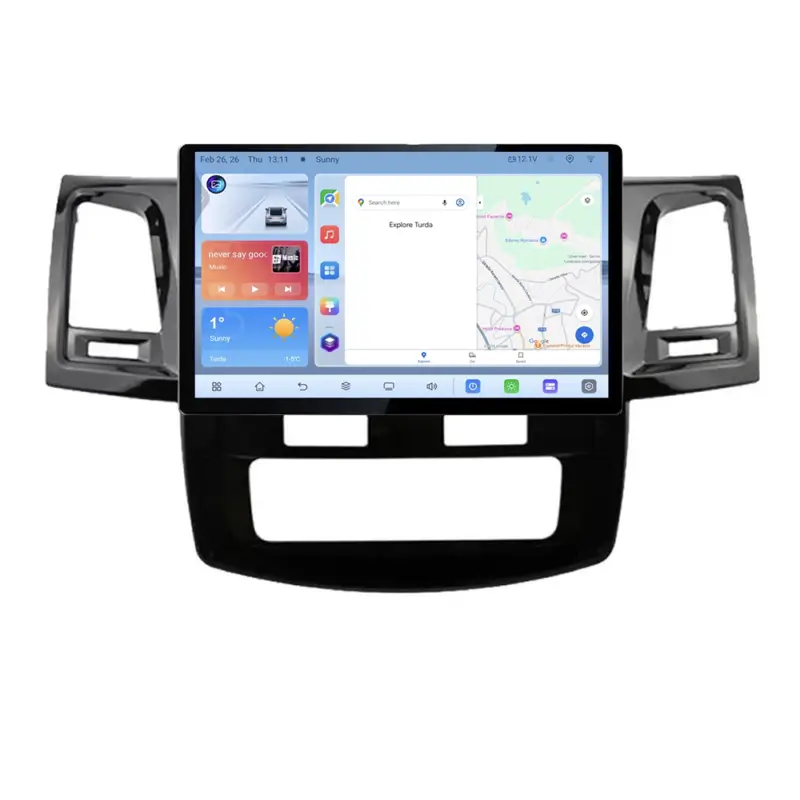Expediere rapidă Navigație dedicată Toyota Hilux 2008-2014, 13 inch, Android 4+64GB